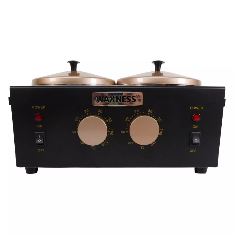 Waxness Professional Double Wax Heater WN-5002 E Black Elite Series