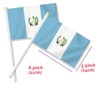 25 PCS Guatemala Handheld Small Flag,Guatemalan Guatemalteco Hand held Mini