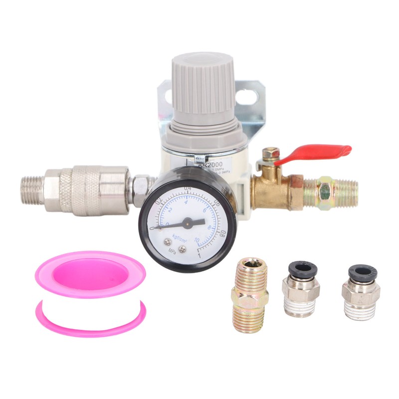 Air Compressor Pressure Regulator 1/4 Inch NPT Air Pressure Regulator