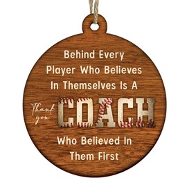 Thank You Gifts - Coach Baseball Ornament for Coaches - Gifts for Men - (H29)