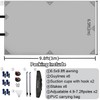 DANCHEL OUTDOOR Portable Suction Cups Car Camper Awning 7.7lbs, Needn't