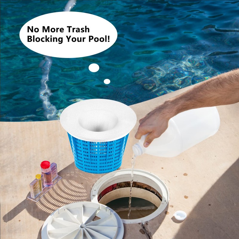 30 Pack Pool Skimmer Socks, Pool Filter Socks Net Saver
