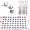Sultrya Individual Cluster Lash Extensions Ultra Thin Wispy Lashes DIY