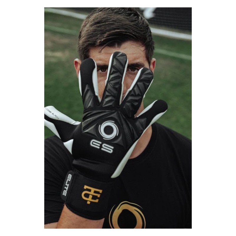 Elite Pulsar 8 Goalkeeper Gloves, White, 3D Pattern, 4 mm