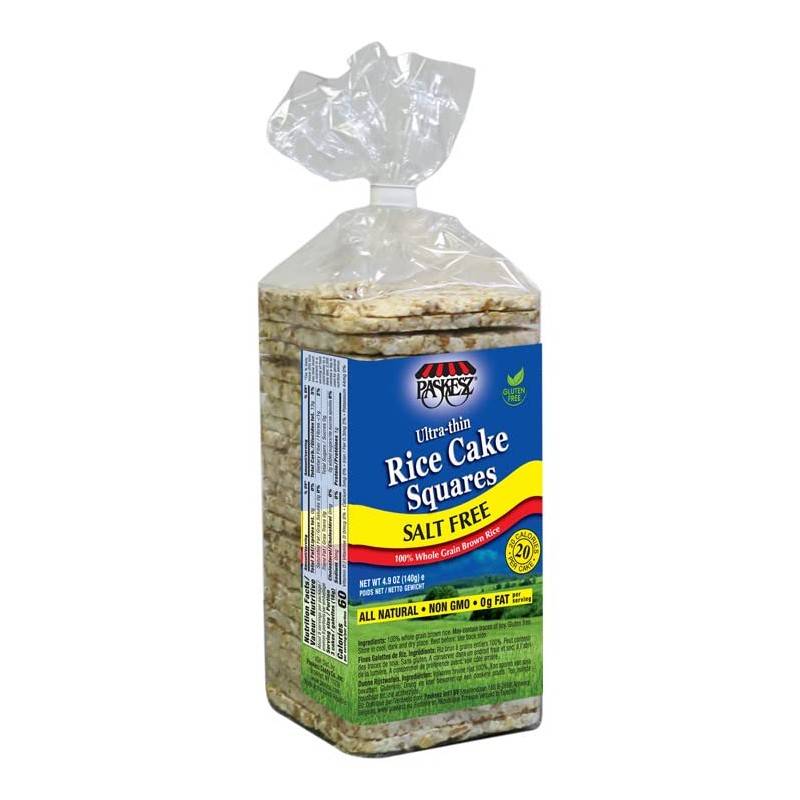 Only Kosher Candy Ultra Thin Salt Free Rice Cakes Squares,