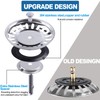 Kitchen Sink Strainer Plug, 2pcs Stainless Sink Strainer Plug, Standard