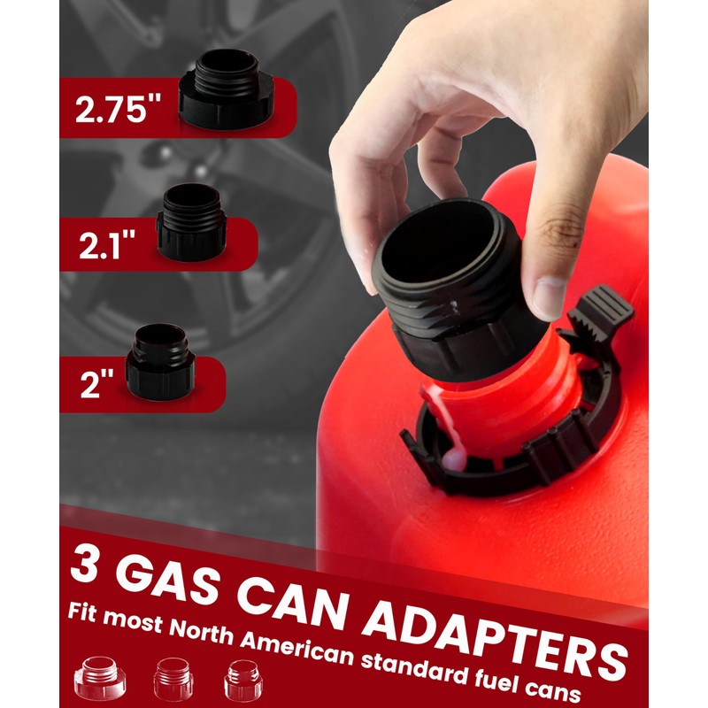 FUELIO Fuel Transfer Pump Battery Powered with Nozzle - Gas