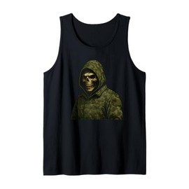 Cool Black Army Soldier in Gaming Mission Fighting Graphic Tank Top