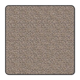 House, Home and More Skid-Resistant Carpet Indoor Area Rug Floor Mat - Black Ripple - 6 Feet X 6 Feet