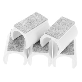 LALAFINA 5sets 5pcs Shaped Chair Leg Floor Protectors Felt Pads for Sled Chairs Easy Installation Furniture Glides Durable and Non Slip Cushioning for Furniture Feet 5pcs*5