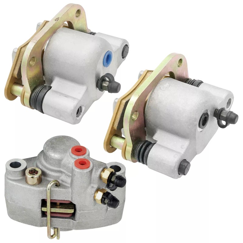Caltric Front And Rear Brake Caliper W/ Pad For Polaris
