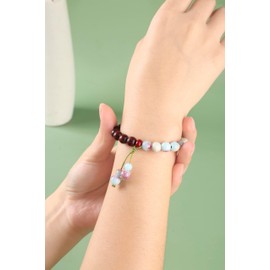 BSSODWOD Traditional Wooden Mala Prayer Beads Necklace,