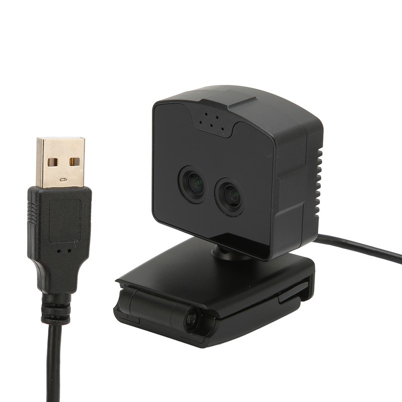 Binocular Webcam 2MP 1080P HD Wide Angles Front Conference Webcam