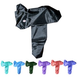 Majestic Ally 1000D Waterproof Reflective Western Saddle Cover - Elastic Straps to Securely Attach Each Corners and Fenders - Fits Most Full-Size Western Saddle - 4 Colors Available (Black)