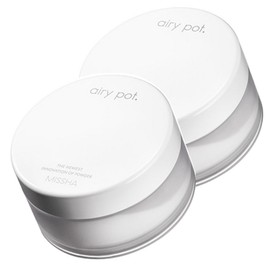 Missha Airy Pot Powder 9g, transparent, 2 pcs / 미샤 에어리 팟 파우더 9g, 투명, 2개