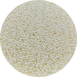Pinhoollgo 4000pcs 4mm Pearl Beads Ivory Round Pearl Beads with Hole Loose Pearl Beads for Jewelry Making DIY Craft Bracelets Necklaces Earrings Vase Fillers Home Wedding Decoration