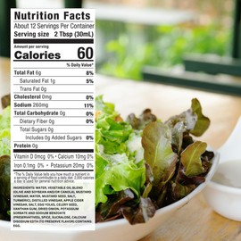 G Hughes Sugar Free Sweet Vinaigrette Dressing - Sugar Free Vinaigrette Dressing, Gluten Free Salad Dressings, Sugar Free Vinaigrettes - 12 Oz (3-Pack)