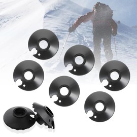 NTRUXZP Rubber Trekking Pole Tips, Replacement for Snow Shovel, Protection for Hiking Pole Tips, Snow Mud Baskets for Hiking Poles, Pack of 8 Snow Plates for Hiking Poles, Hiking Pole Basket