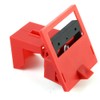 POFET Red Clamp-On Breaker Lockout Good with handle width ≤