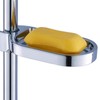 Clip-on Bathroom Soap Holder,ABS Shower Soap Dish Shower Rail Soap