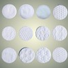 International OEM Round Cotton Pads - Thickened Synthetic Cotton, Pinhole Seam Design Ld4 Round Dot Dot [100-count Pack] 10ea