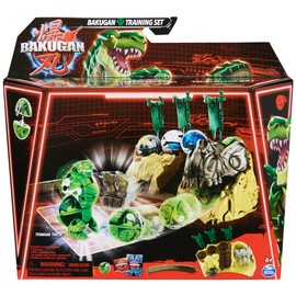 BAKUGAN Training Set with Titanium Trox, Dino Clan-Themed Customisable Action Figure, Trading Cards and Playset, Kids’ Toys for Boys and Girls 6 and up