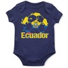 Purple Print House Ecuador Football Flag Baby Grow Ecuadorian Football