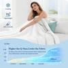 Twin Size Seersucker Cooling Comforter - Lightweight Q-Max 0.45 Summer
