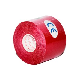 Kinesiology Tape Pro, Athletic Waterproof Muscle Support Adhesive Kinesio Sport Tape for Athletes 2 inches x 16.4 feet Single Roll, 2, 4, 6, or 12 Packs, Assorted Colors (Single Roll, Red)