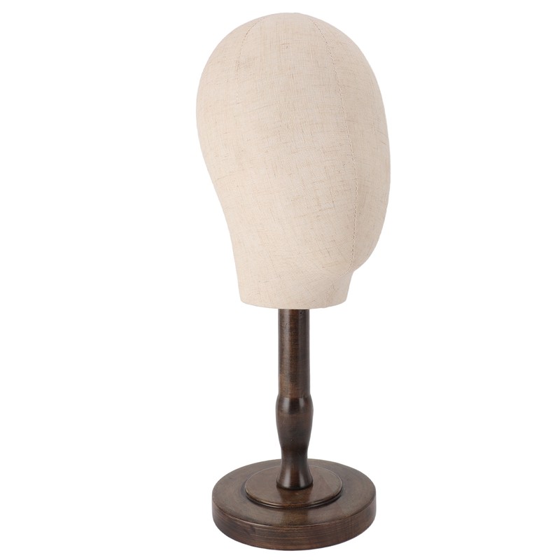 Wig Head Stand Non Woven Fabric Mannequin Head Hat Display