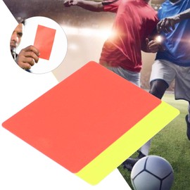 01 Football Red and Yellow Card, High Performance Eyecatcher and Bright Referee Penalty Cards with 5 Red Cards, 5 Yellow Cards for Football Game Supplies