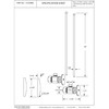 Westbrass Bullnose Faucet Kit with Round Handles, 5/8" OD x
