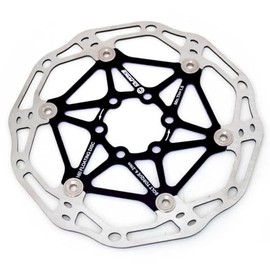 Clarks Cycle Systems CFR-02 Lightweight Floating 6-Bolt Disc Brake Rotor, Black, 160mm
