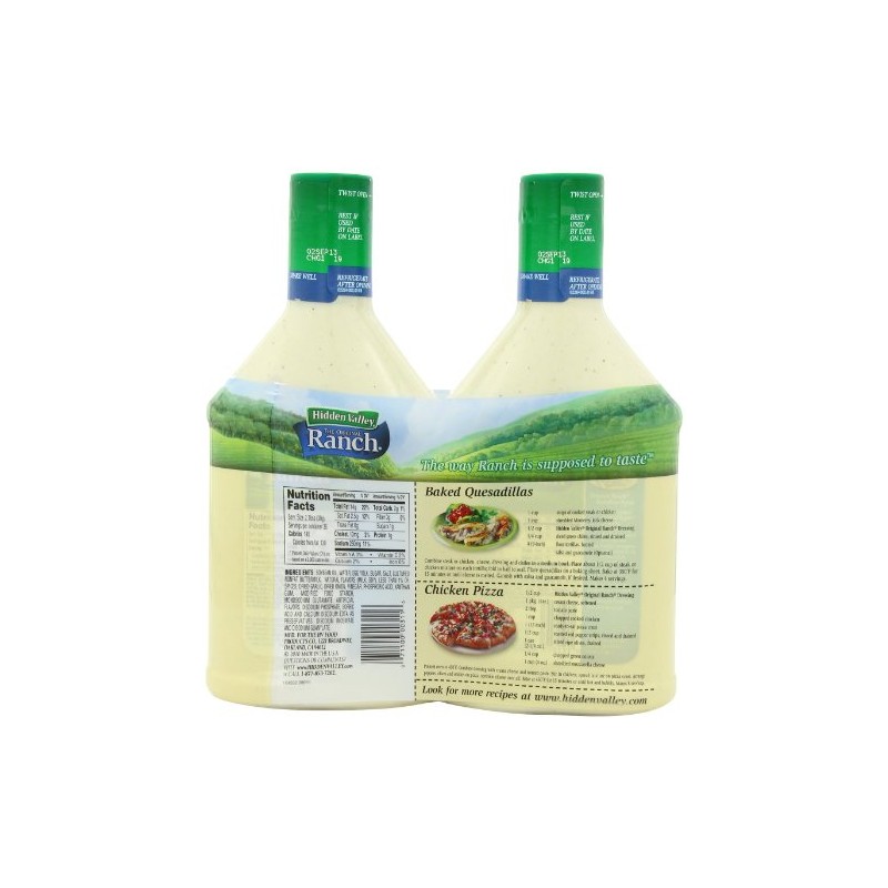 Hidden Valley The Original Ranch Dressing, Original, 2-Count Bottle, 80