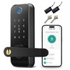 Keyless Entry Fingerprint Smart Door Lock with Handle,Digital Electronic Lock
