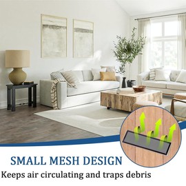 Snblzhef 16PCS Magnetic Floor Vent Covers 4x10 Lnch AirVent Filters Magnetic Floor for HomeFloor Wall Ceiling Catch Debris Hair