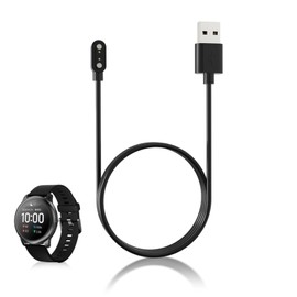 Smart Watch Magnetic Charger Cord, 2 Pin 3.3Ft USB Fast Charging Cable Power Base Fits for Xiaomi Haylou RT2 LS10 Smartwatch, Over Voltage and Current