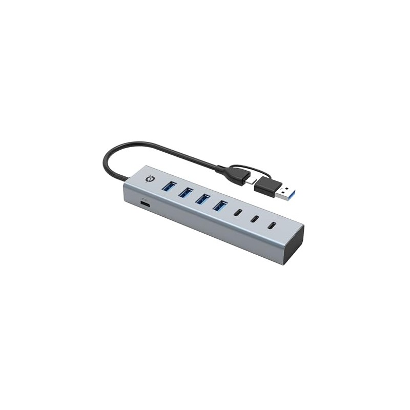 CONCEPTRONIC HUBBIES20G 7-Port USB 3.2 Gen 1 Hub, 5Gbps, USB-C