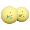 Kokusai KS077Y-HP2 Practice Soft Tennis Ball, V77 Valve Type, Yellow,