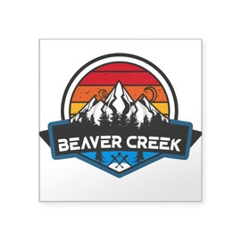 CafePress Beaver Creek Resort Beaver Creek Colorado Sticker Square Bumper Sticker Car Decal