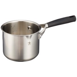 Zwilling J.A. Henckels Japan Polished "HI Style Basic Milk Pot 14 cm 1.5 L" Stainless Steel One-Handed Pot IH Compatible [Japanese Authorized Product] 40580-140 Silver