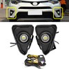 ECAHAYAKU LED Fog Light Fit For 2016-2018 Toyota RAV4 DRL