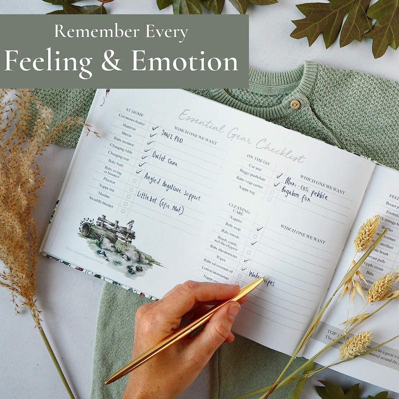 Pregnancy Journal and Memory Book Gift – Pregnancy Diary for