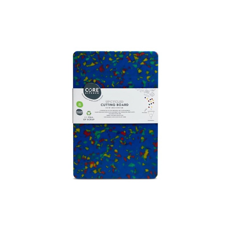 Core Kitchen Rainbow Confetti on Blue 8 x 12 Inch