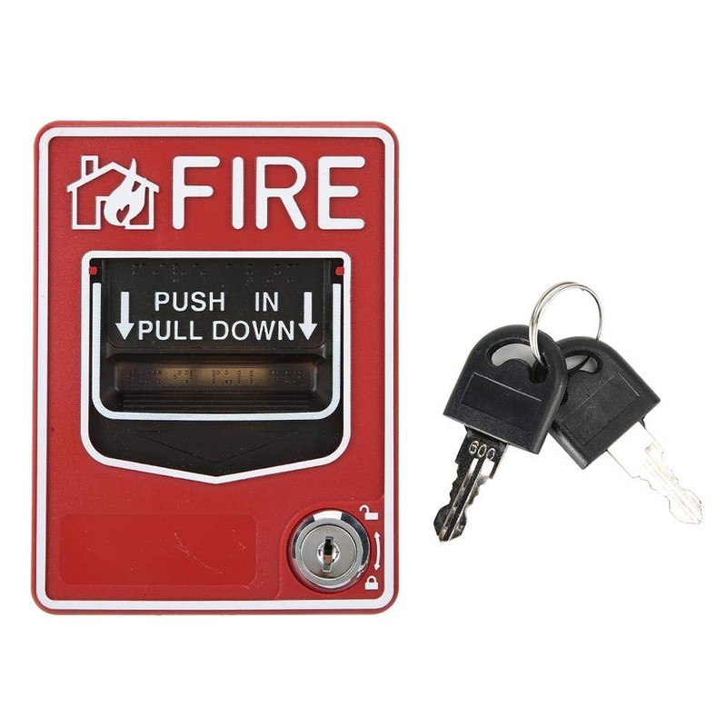 Wired Emergency Fire Alarm Station 9-28VDC Conventional Action Manual Call