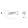 HEXATON Euro Screws with Countersunk Head - 5 x 13