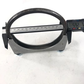 Unbranded (One) 5" U-Bolt Clamp, Great for 5" O.D. Piping, Made of Mild Steel