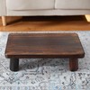 GZQWDC Japanese Style Wood Convertible Low Table - Multifunctional Meditation