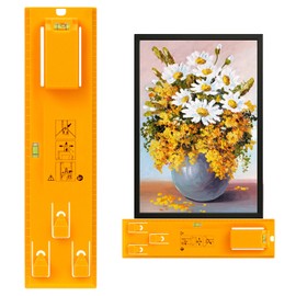 QWORK® Picture Hanging Tool with Built-in Levels – Easy Hang and Leveling Guide for Frames, Clocks, Mirrors, and Artworks