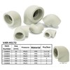 AERZETIX - C66863 Set of 5 90° Angle / Elbow